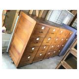 Lg 5 Sect Wooden 4 Dwr Filing Cabinets