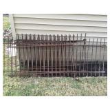 6 Wrought Iron Straight Post  Fence Sections