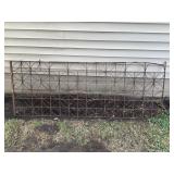 97" Wrought Iron Fence Section & Scroll Accents