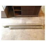 2 Lg Pyrex Glass Tubes (ID 3"&4")