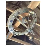 Lg Solid Brass Chandelier (For Repair)