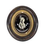 Early 19th C Three Dimensional Cameo Bubble Glass