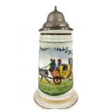 German Porcelain Nude Lithophane Stein