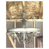 Lg Heavy Cast Iron 10 Lite Chandelier