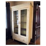 Lg Painted Wood Farmhouse Pantry Cabinet