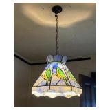 Contemporary Stained Glass Parrot Clg Lamp