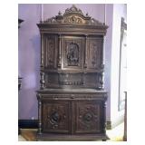 Baroque Style Highly Carved Hunt Board