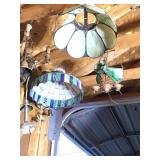 4 Stained Glass Fixtures (For Repair)