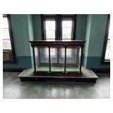 Fine Neoclassical Style Oak & Glass Display Case