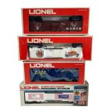 4x Lionel O-Gauge Rolling Stock w/ Boxes