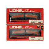 2x Lionel O-Gauge 6-9282 Great Northern Flat Car +