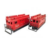 2x Lionel O-Gauge 520 Boxcab Locomotives