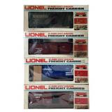 4x Lionel O-Gauge Rolling Stock Cars w/ Orig Boxes