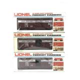 3x Lionel O-Gauge 6-9404 Nickel Plate Box Car LNIB