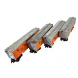 4x Lionel Pacific Fruit Express Boxcar #9872