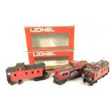 Lionel & Marx O-Gauge Cabooses + Boxes