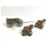 Elastolin Lineol Horse Drawn Carriage Figure