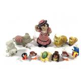 Wind-Up Toys Smurf, Monkey, Elephant, Crab +