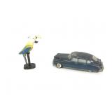 Cast Iron Parrot Bottle Opener & Master Caster Car