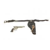Roy Rogers Cap Gun w/ Leather Holster