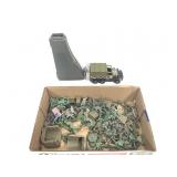 Green Plastic Toy Solders Play Sets Truck & Accs.