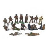 15 Barclay WW I Military Lead Toy Figures