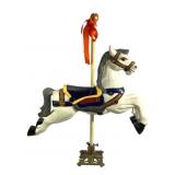 Carved Wood Handpainted Carosuel Horse