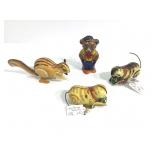 J. Chein Wind-Up Bear, Rolling Cats & Squirrel Toy