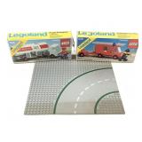 Lego Legoand Vehicles 554 & 556 In Boxes w Base