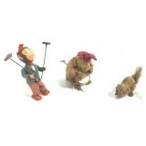 1950s Wind-Up Monkey & Squirrel Toys