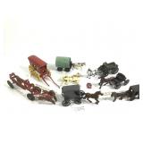 Cast Iron Horse Drawn Carriages +