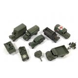 Dinky Die Cast Metal Militray Toy 7 Cars 3 Trailer