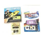 Vtg Corded RC Cars + Hasbro Amazeamatics