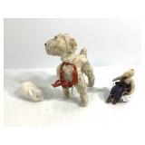 Antique Wind-Up Musical Dog & Mouse Toys