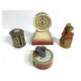 Antique Tin Litho Coin Banks & Motobank