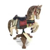1800s Model Wood Carousel Horse w/ Stand
