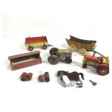 Metal Tractors, Wagons & Clydesdale Toys +