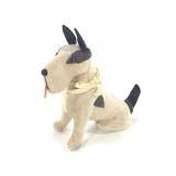 Flocked Fripon Fox Terrier Jumeau Bleuette Toy Fig