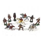 10 Barclay Pre & Post WW 2 NA  Metal Toy Figures
