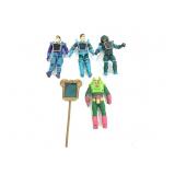 4 Hasbro Visionaries Action Figures & Staff