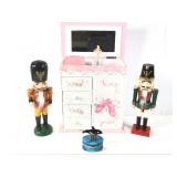 Ballerina Jewelry Box w Nutcrackers & Whale
