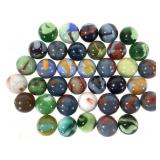 37 Opaque & Translucent Swirl + Marbles
