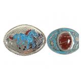 2 Western Style Belt Buckles