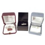 Sterling Majorica Pearl Earrings +