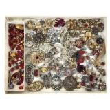 Large Vintage Rhinestone Mixed Makers Lot 3/5