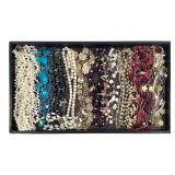 14 Necklaces Shell Bead Faux Pearl Hematite