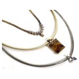 Flat Chain Necklaces 3 - Sterling