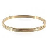 14K YG Hinged Bracelet 7.2g TW