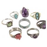 8 Gemstone Rings