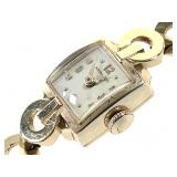 14K YG  Hamilton Watch w/ Cord Band 14.9g TW